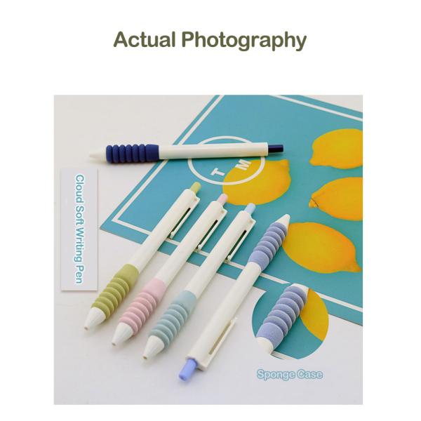 Sponge Grip Plastic Neutral Pen 0.5mm Simple Design Press Signature Pen