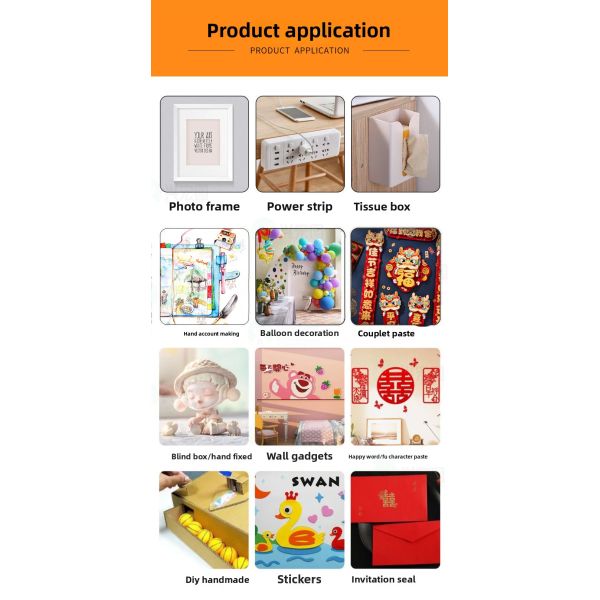 Nano Traceless Strong Adhesive Double-Sided Acrylic Resin Glue for Small Car Ornaments and Doll Masking Hot Melt