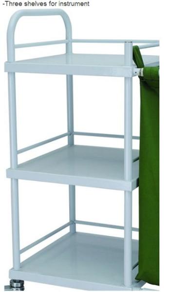 Stainless Steel Dressing Trolley Push Cart Hospital Medical Trolley (ALS-MT14B)