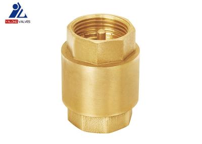 Female X Female ISO9001 Brass Vertical Check Valve Water HPb57 Natural Color