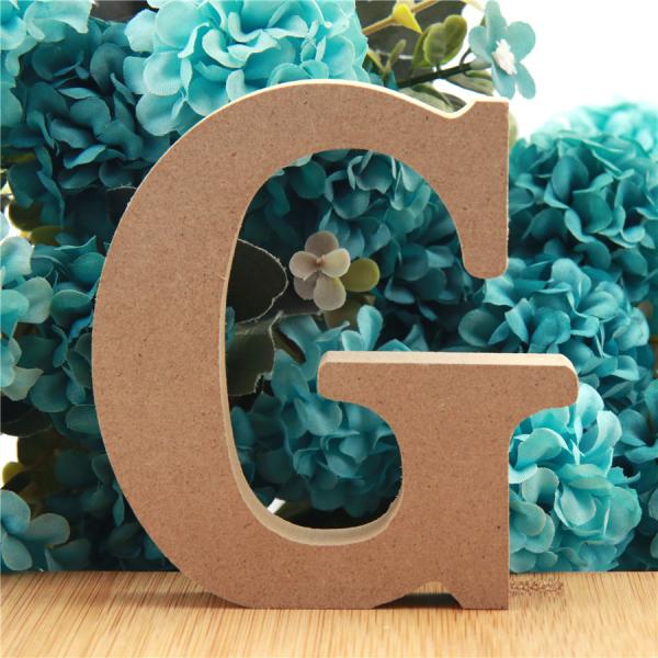 Alfabeto 3.94in de madeira ereto Nontoxic das letras para o casamento