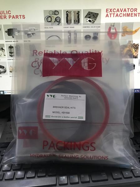 Selo hidráulico Kit Rubber Material Oil Resistance do disjuntor da máquina escavadora KB1500