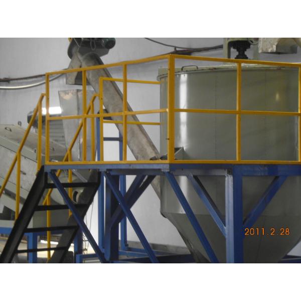 PET Industrial Plastic Washing Machine / Safety Friction Washing Machine