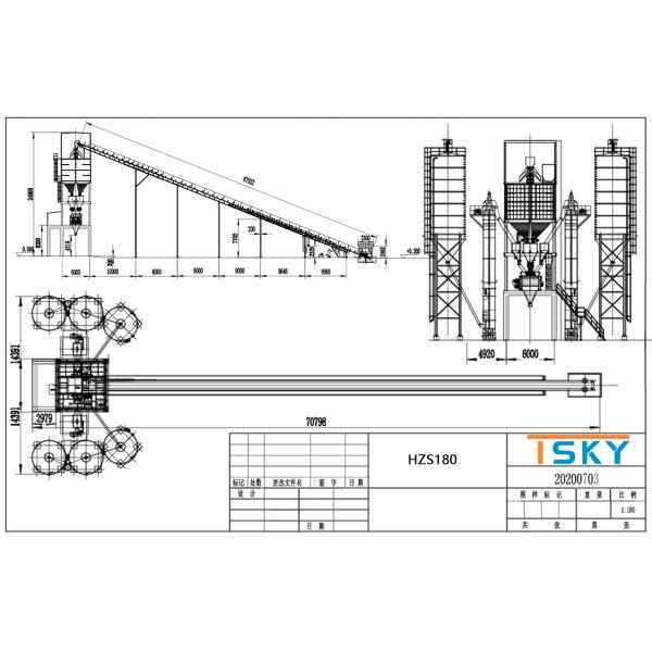 конкретные дозируя системы 180m3/h