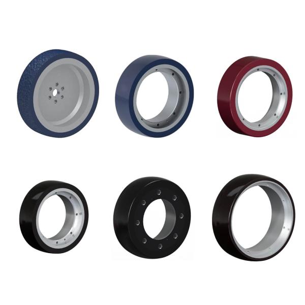 ODM Polyurethane PU AGV Wheels 250kg Heavy Duty