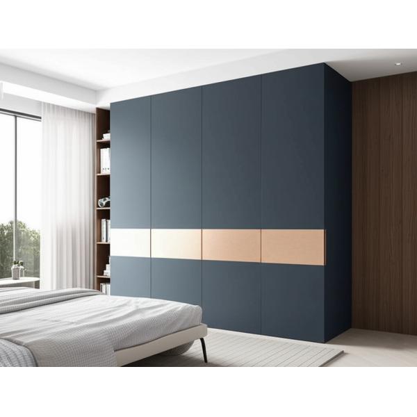Modern Particle Board Shaker Style Wardrobe Doors 22mm Dark Grey Matte Finish