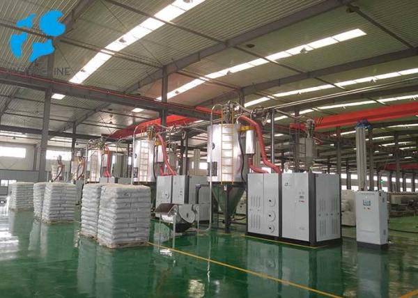 Gas Pipes Desiccant Bed Dryer / Plastic Drying Equipment Simens PLC Control
