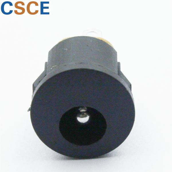 3.0 Pin Round DC Power Connector Vertical 180 Degree Contact Resistance ≤30mΩ