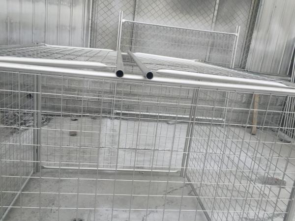 4mm Hot Dipped Galvanized Rubbish Cage Metal Garbage Cage Tube 32mm*1.5mm