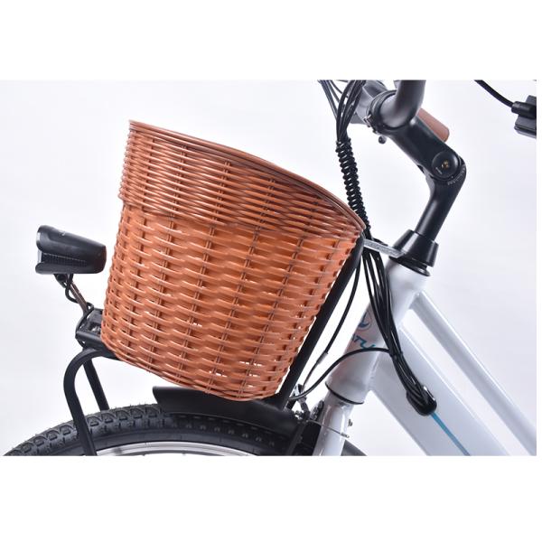 120KG Max Loading Ladies Lightweight Electric Bike 26x1.75 With Basket