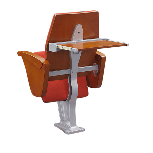 Single Aluminum Leg Folding Auditorium Seating With MDF Back Tablet