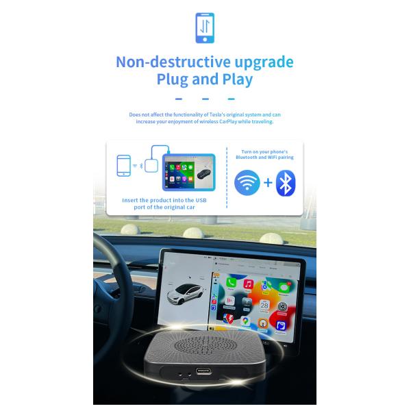 установка без разрушения портативной коробки соединения навигации TESLA GPS автомобиля 5V умной