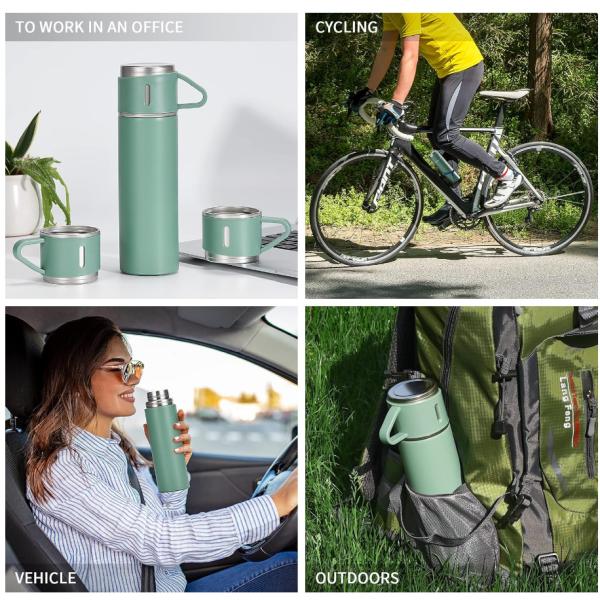 500ml Vacuum Flask Double Wall Stainless Steel Insulated Water Bottle Bpa Free