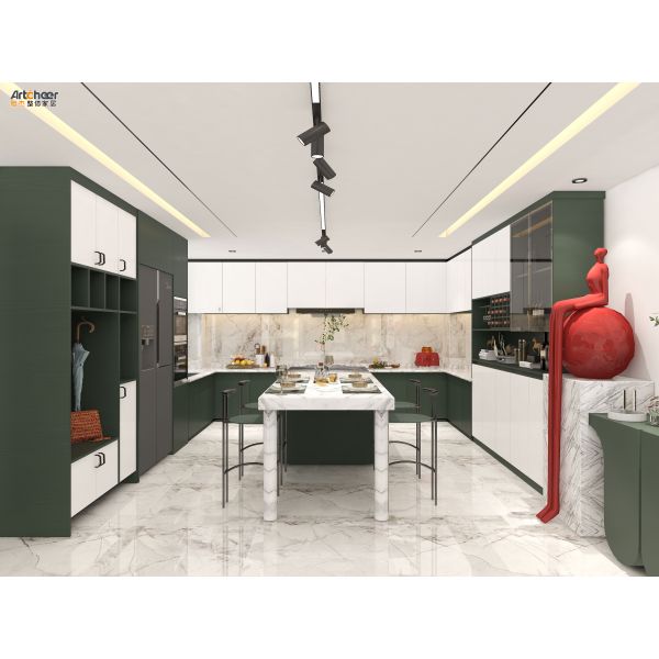 Traditional Design Kitchen Cabinet with Custom Size and Knock Down Structure for Modern Kitchens