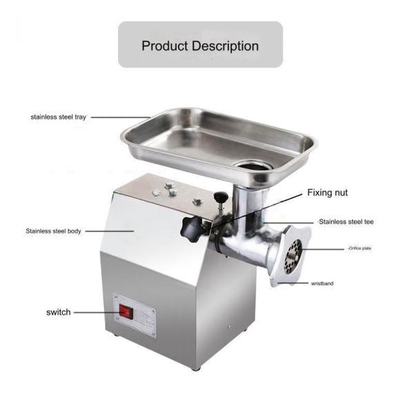 850 Commercial Meat Grinder Simple Disassembly and Quick Cleaning for Easy Operation