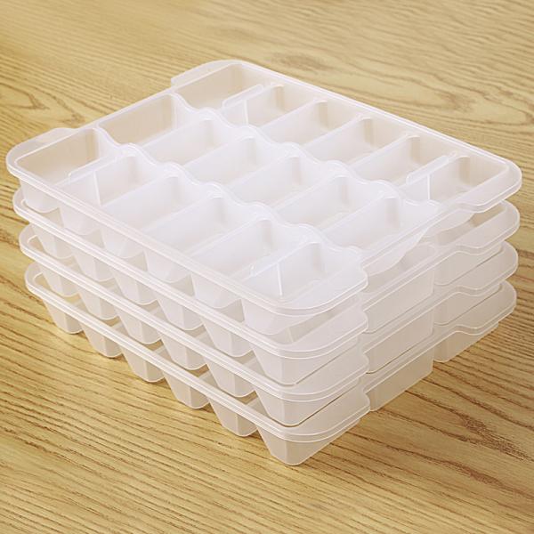72 Compartment Dumpling Storage Box Multi Layer Rectangular