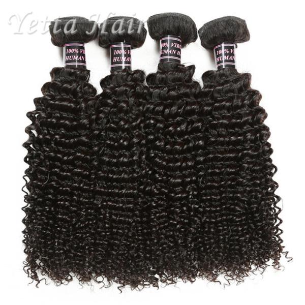 Preto natural das extensões indianas perversos do cabelo humano da onda sem produto químico