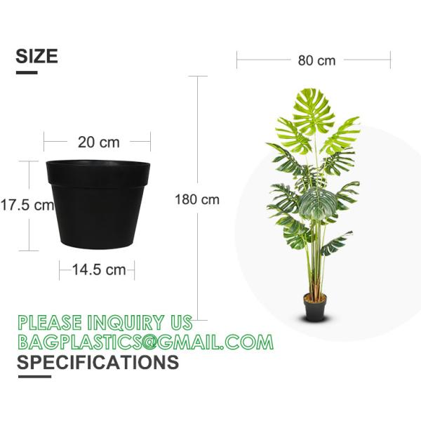 Artificial Monstera Deliciosa Plant, 5ft Potted Faux Tree with 15 Verdant Fake Leaves, Swiss Cheese Plant for Home