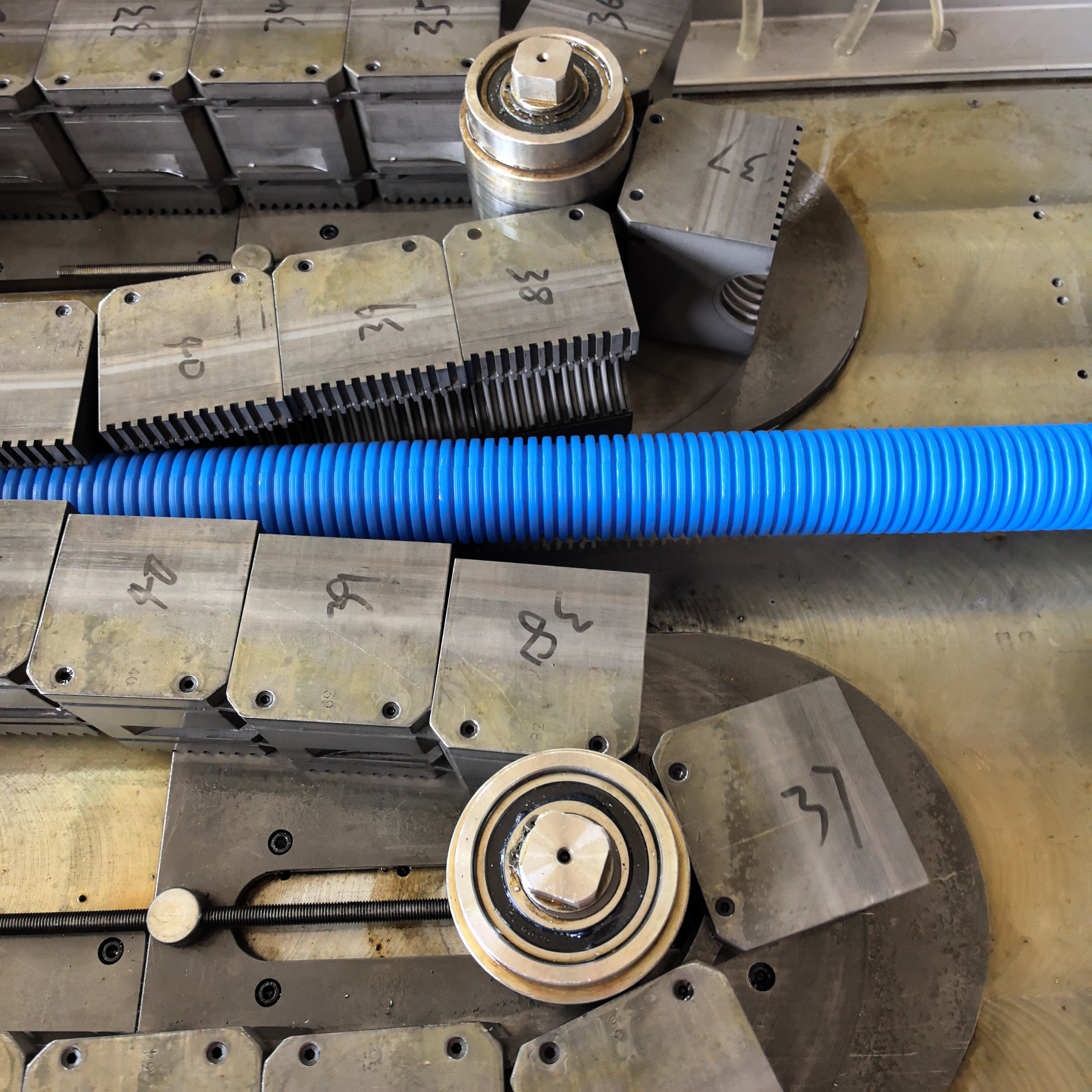 Automatic Ventilation Hose Extrusion Line HDPE Double Wall Corrugated Fresh Air Pipe Manufacturing Machine