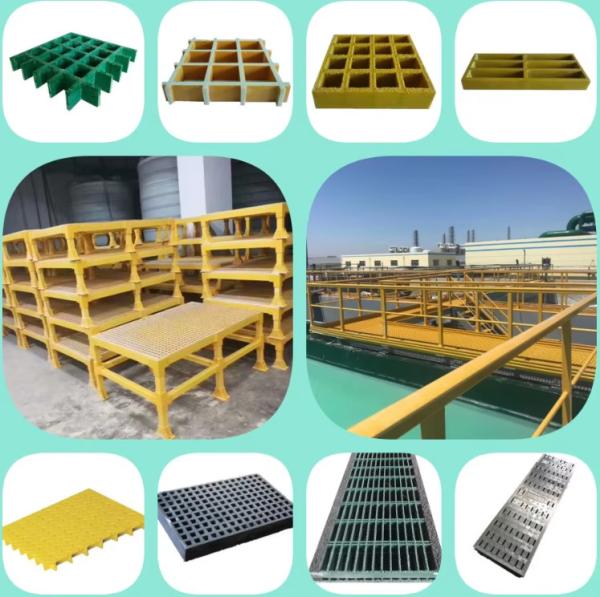 Popular fashion building materials FRP GRP  grating FRP tree grate Grille cover