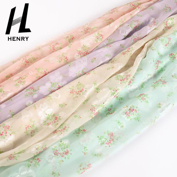 ODM Printed Chiffon Material Wedding Dress Tulle Fabric