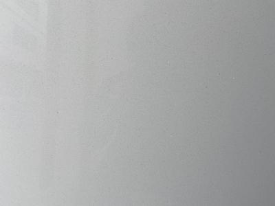 White Shimmer Quartz Stone Slab flooring for commerical project countertop