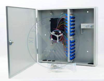 Intdoor wall mounted 48 ports fiber optic terminal distribution box