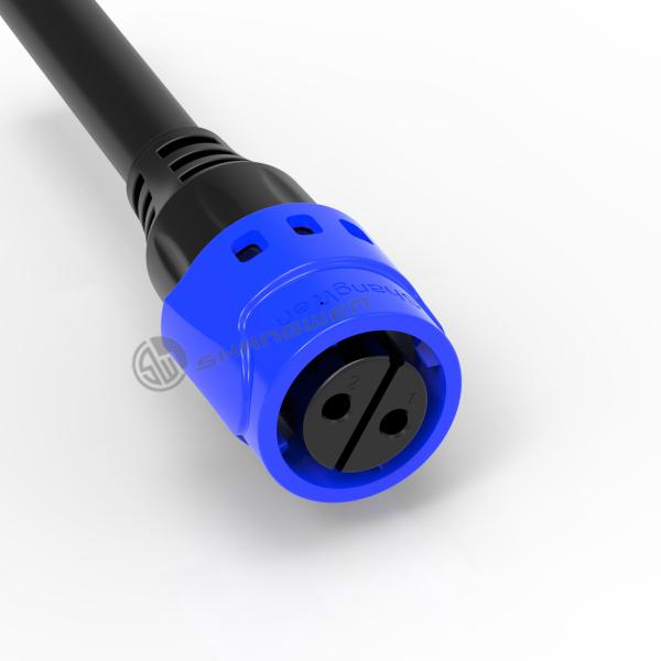 Промышленный двухконечный соединитель наружного типа M19 Женский соединитель электрический