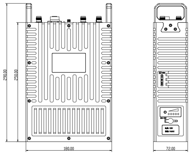 LKAV4601 Двухчастотный 4G LTE многосетевой IP66 4W MIMO IP MESH радио