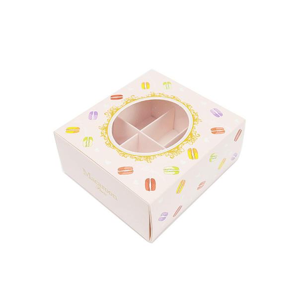 CMYK Papel de Alimentos Personalizado Cartão de Embalagem Padaria Bolo de Chocolate Caixa Com Janela