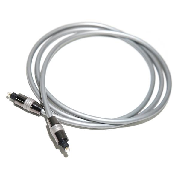 Toslink Cable Optical Fiber  OD5.0 Silver Rope Plated Aluminum Ink Black Shell For Amplifier Soundbar 1.5M 3M 5M