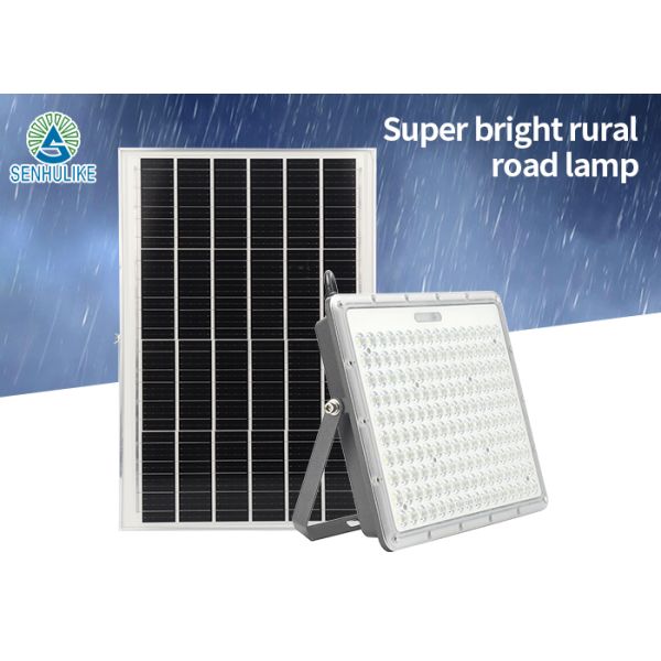 LED Solar Powered Flood Light Die Casting Aluminum Material IP65