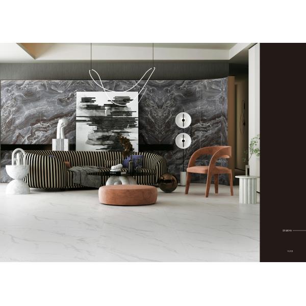 Columbia White Porcelain Tile 800*800 мм для гостиной