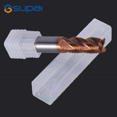 Long Flute 12mm Precision Cutting Tools Square Corner Radius 3mm For Precision Metal Cutting