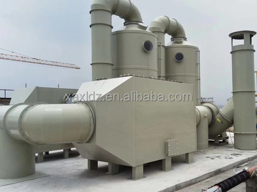 PP Activated Carbon Adsorption Box Lab Fume Purification Gas Scrubber 500*500*500mm