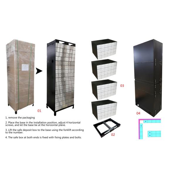 Сейф банка ширины 271mm высоты 255mm нержавеющей стали личный