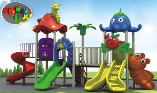 beautiful daycare outdoor equipment plastic outdoor playground equipment