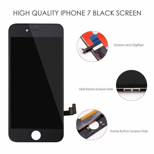 Black Color Iphone LCD Touch Screen , 4.7 Iphone 7 LCD Touch Screen