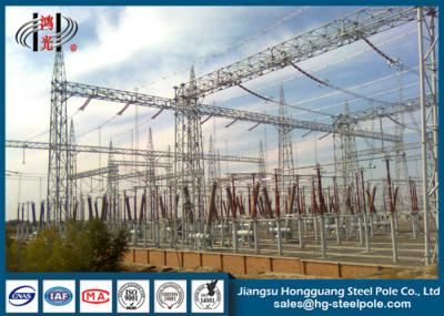 Construções de aço da subestação do transformador de poder cónicas, redondo