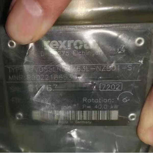 Rexroth A7VO Industrial Hydraulic Axial Piston Pump with LRD LRDS EP2 Control Mode Wear Resistant Durable Variable Pump for Excavator Crane Forging Press Hydraulic Power Units