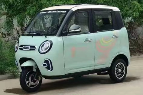 Spacious Design and Grade Ability 15-20° 1000W Enclosed Electric Three-Wheeler for Elderly