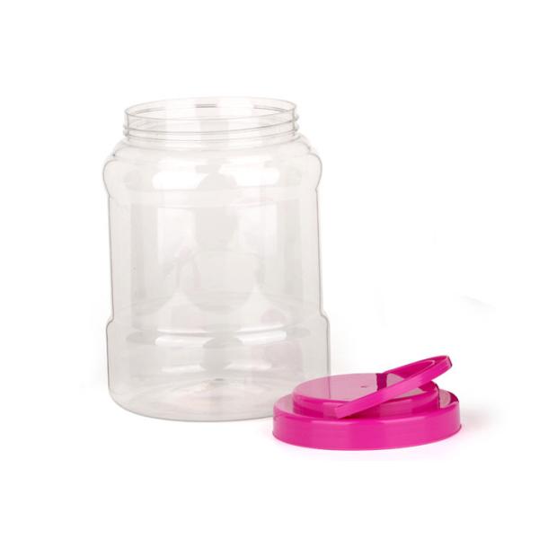 El animal doméstico transparente del claro de la categoría alimenticia sacude prenda impermeable plástica del tapón de tuerca