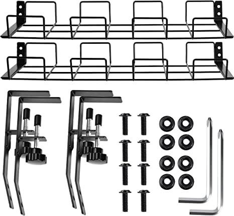 Home Office Desk Mount Cable Management Tray Non-folding Rack Storage Holders Racks