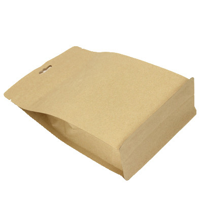 100% recycled kraft paper k bags with clear window/coffee bean flower seeds packaging pouch