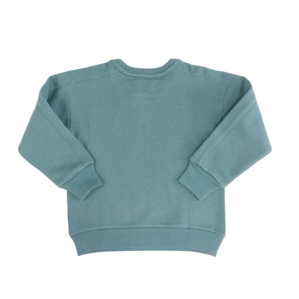 Custom Girls Pullover Fleece Sweatshirt with Rubber Printing and Print Pattern