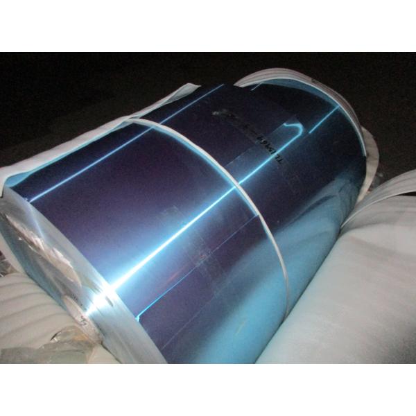 Air Conditioner Epoxy / Hydrophilic Coated Aluminium Fin Strip With Blue , Golden