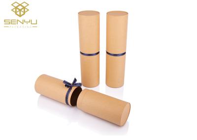 Long Poster Paper Tube Packaging / Paper Cylinder Container With Custom Logo
