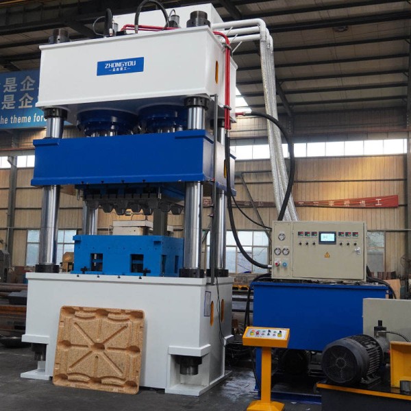 1250-Ton Four-column Three-beam Hydraulic Press YQ32-1250 for Sawdust Pallet Making