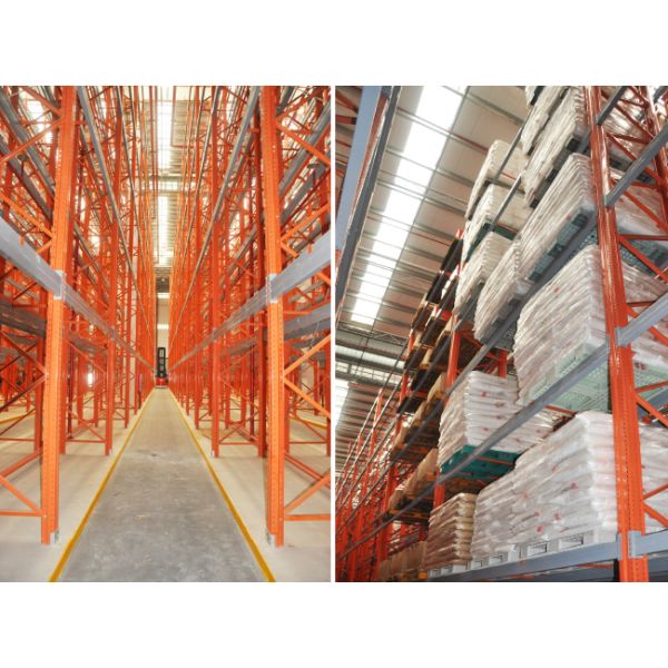 VNA Rack Very Narrow Aisle Heavy Duty Rack VNA Pallet Racking Warehouse Storage Rack with three way forklift