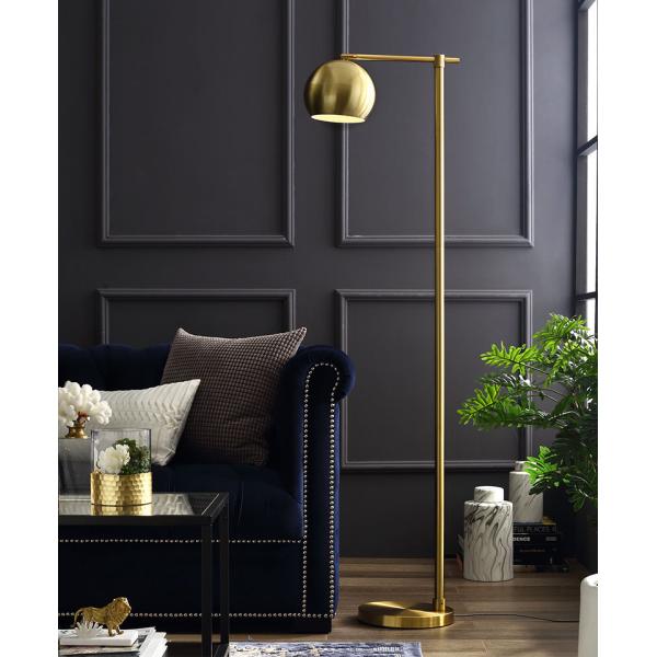 direct factory antique brass LED floor lamp eye protection work light office standing lamp hotel guest room light luxury